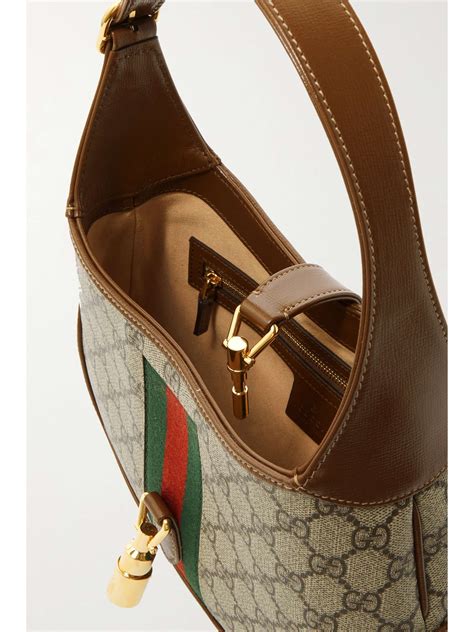 gucci jackie beige|gucci leather shoulder bag.